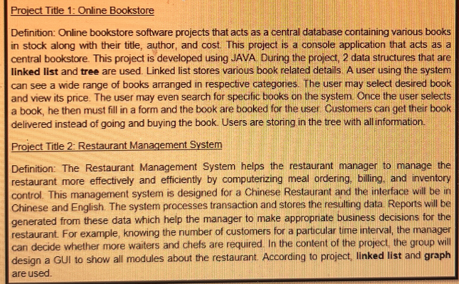  Can you give me an example (an idea) like the followings