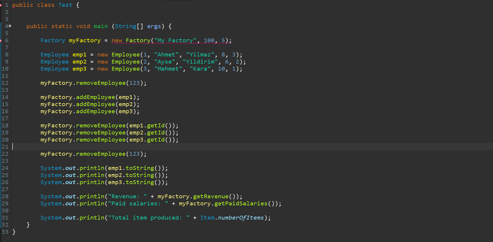 int numberOfItems; // Parameterized constructor public Item(int id) { this.setId(id); numberOfItems++; }