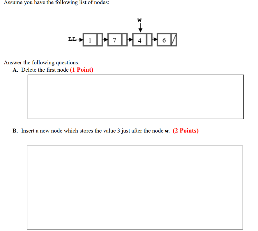 stack stk. Your method should return the element that has been added