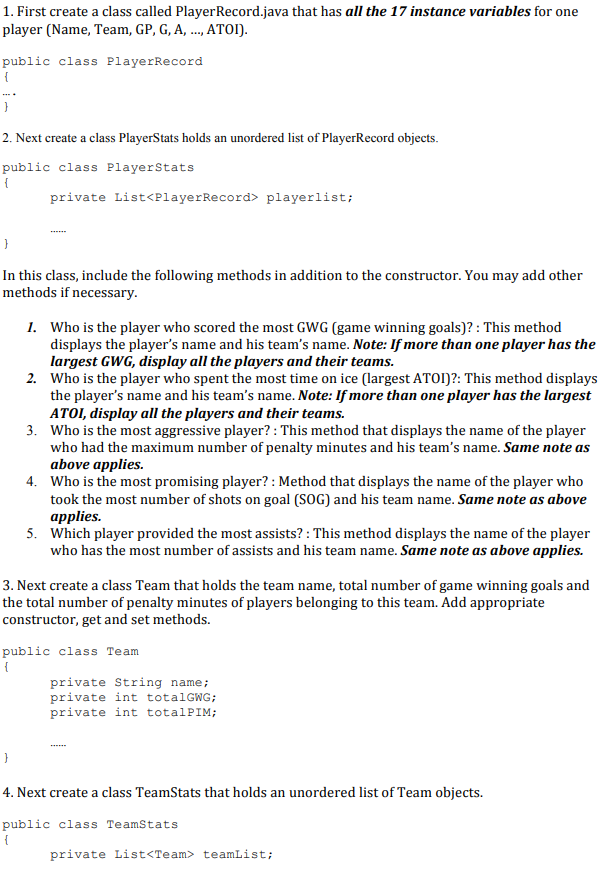 Unordered Lists. You will need the source codes for Node.java, LinkedList.java and