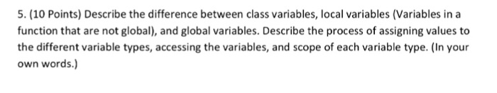  C++ question, provide answer in your own words and do not