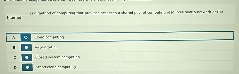  is a method of computing that provides access to a shared