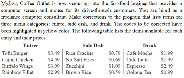Write a program in Java Language using selection statement and repetition. Write