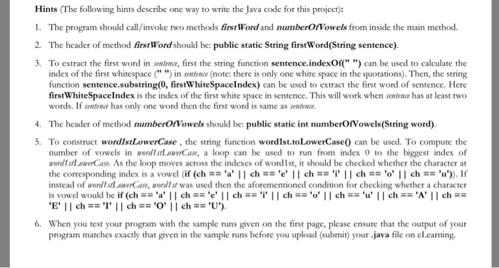 string functions) Problem Description: Write a program that reads in a string