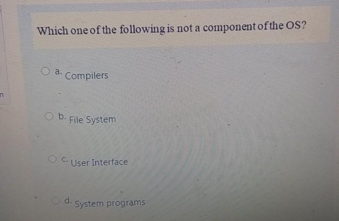 the frequency of the short term scheduler. Which one of the following
