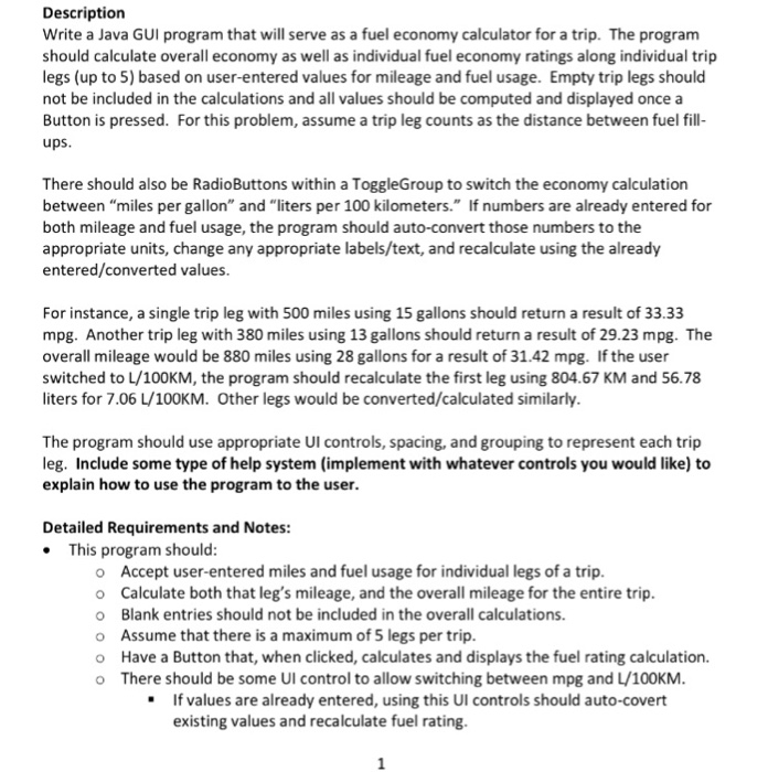  Do not use Jframe , hard code the program please Description