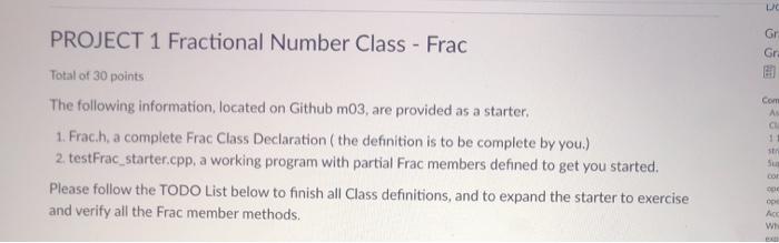 below to finish all Class definitions, and to expand the starter to