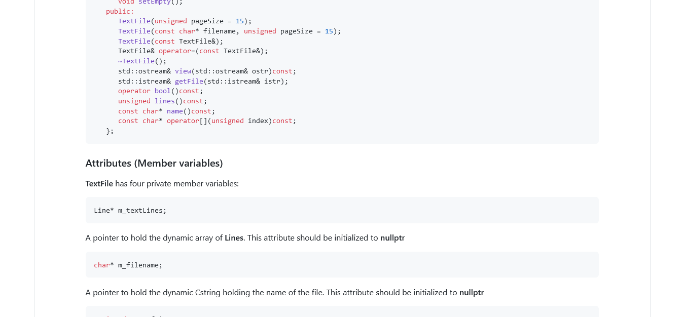 an array of Lines. This module is then capable of displaying the