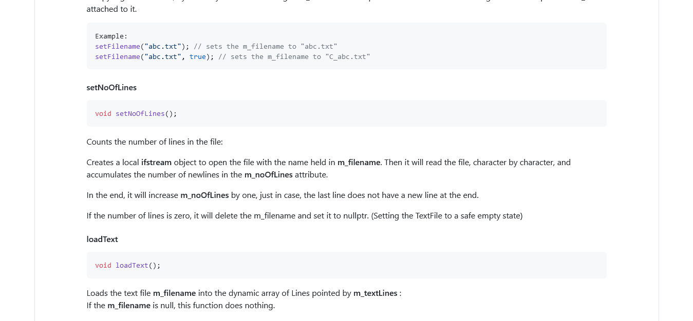 program read-only access to the lines of the text file as an