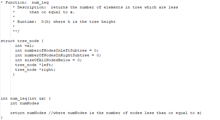 Write this function in C++ with the given requirements: The tree is