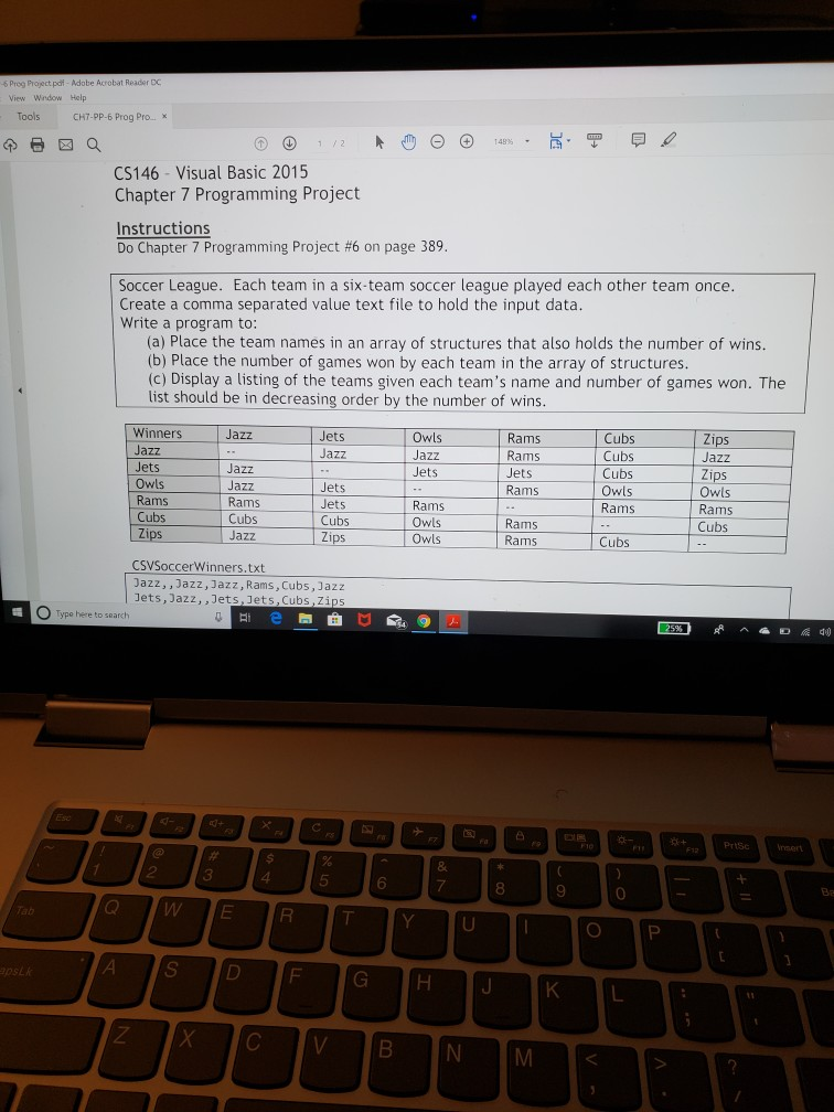  I need help with the Visual Basic project. The criteria for