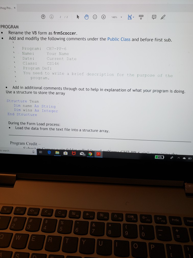 Project paf Adobe Acrobat Reader DC View Window Help Tools CHT-PP-6 Prog