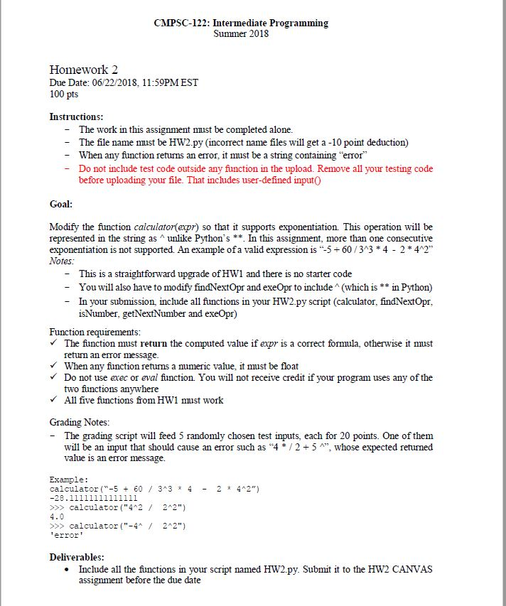 I had to a make a python function to be a single