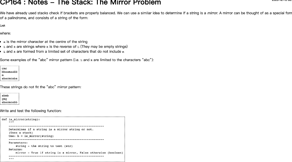 stack. Data is stored in a Python list. Use: s = Stack()
