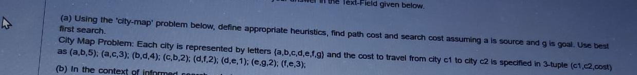 solve using breadth first search not best first AI please answer