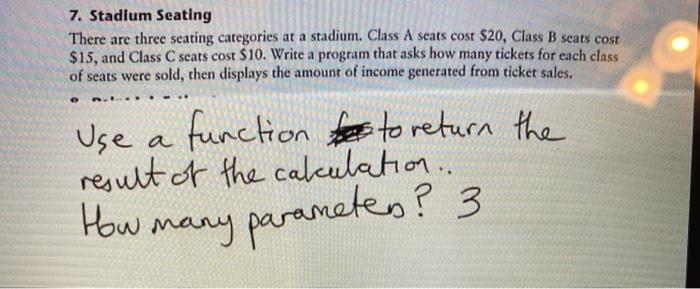 use a function to return the result or the calculation. Must have
