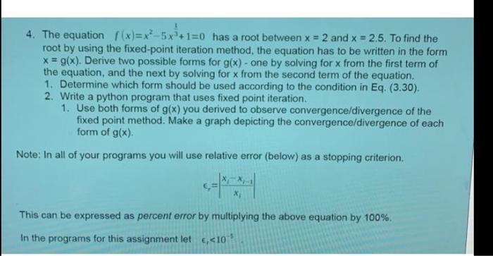 equation F(x)=x2-5x+1=0 has a root between x = 2 and x =