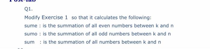 summation of the even numbers 0 to n ( where n is