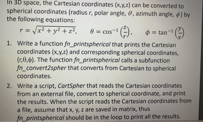 Please provide the matlab code for the following problem. the XYZ file