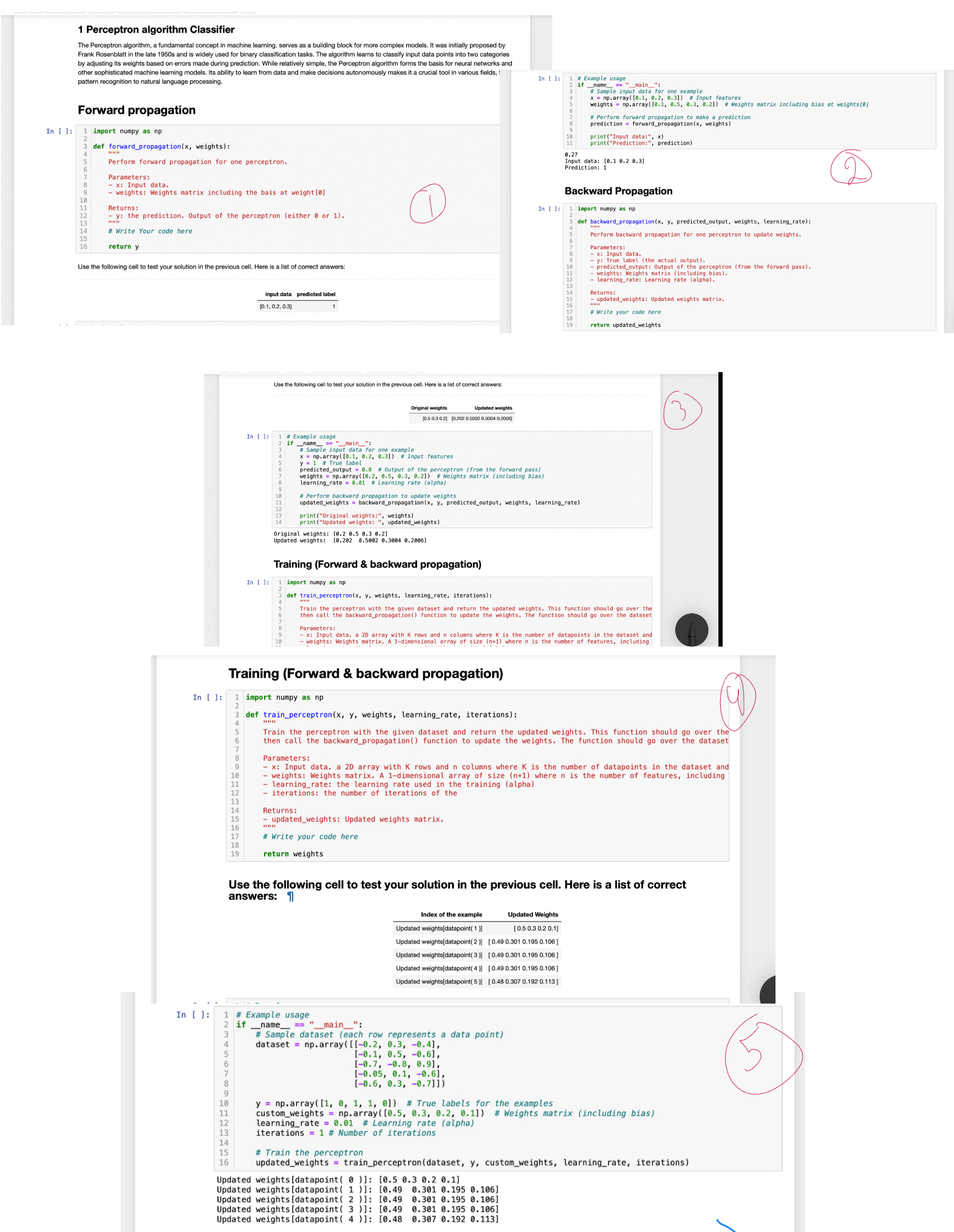  1 Perceptron algorithm Classifier The Perceptron algorithm, a fundamental concept in