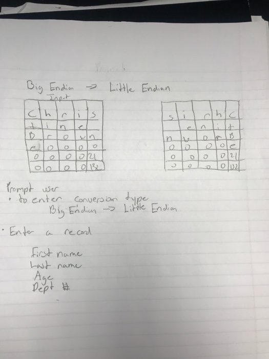  Make a program that prompts user to enter conversion type (Big