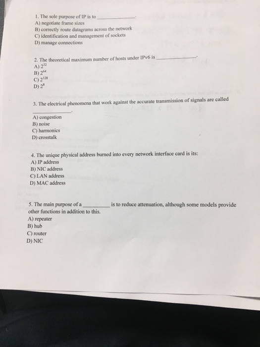 tennis shoes. T/F 20. Gieneral-purpose computers do not need watchdog timers because