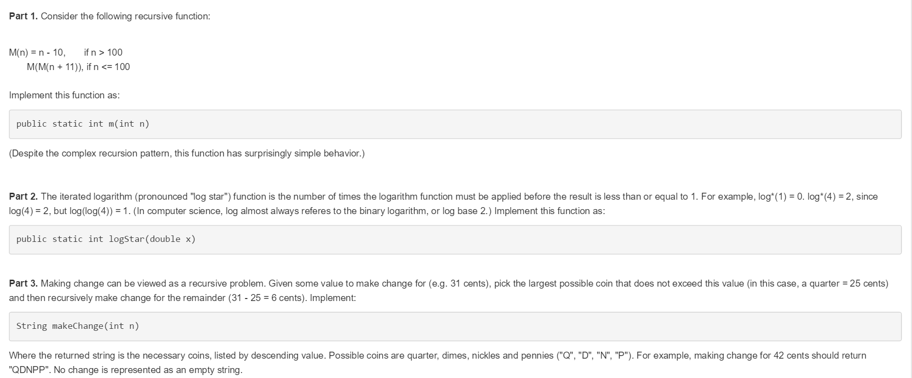 Please helpp!!! I don't understand recursion. Consider the following recursive function: