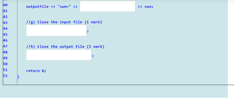 in the comments. This program intends to read the data from the