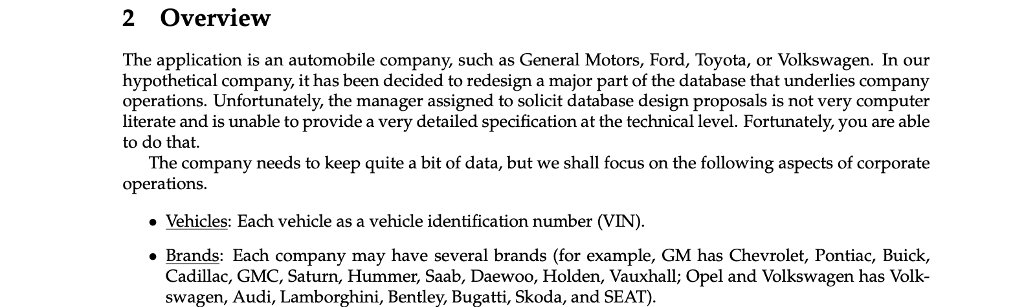 1 Project Timeline The project has three deliverables; ER Diagram: each group