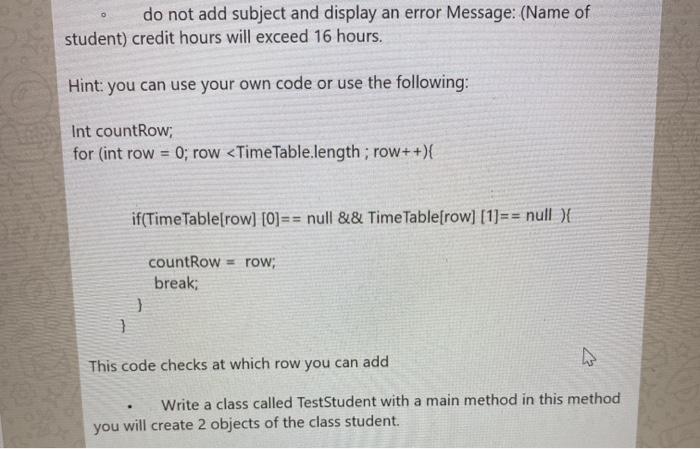 and has 5 instance variables 1. ID as a String 2. Name