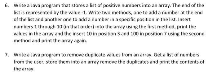  Hope you give me a detailed answer. Use java 6. Write