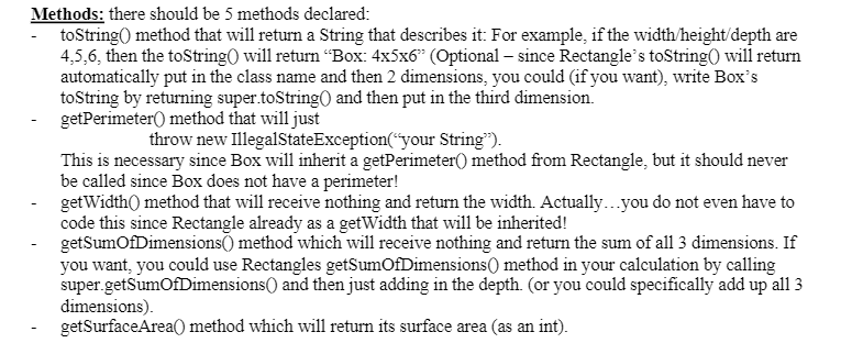 Rectangle, which describes a 2-dimensional Rectangle. You should. 1- Look at the