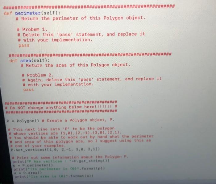 Polygon in the plane. The idea is that a Polygon is rep-