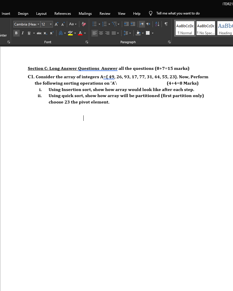 undefined ITDR21 Insert Design Layout References Mailings Review View Help Tell me