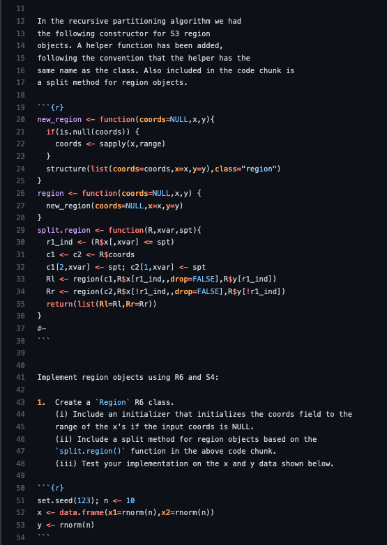  Programming Language = R 11 12 13 14 15 In the