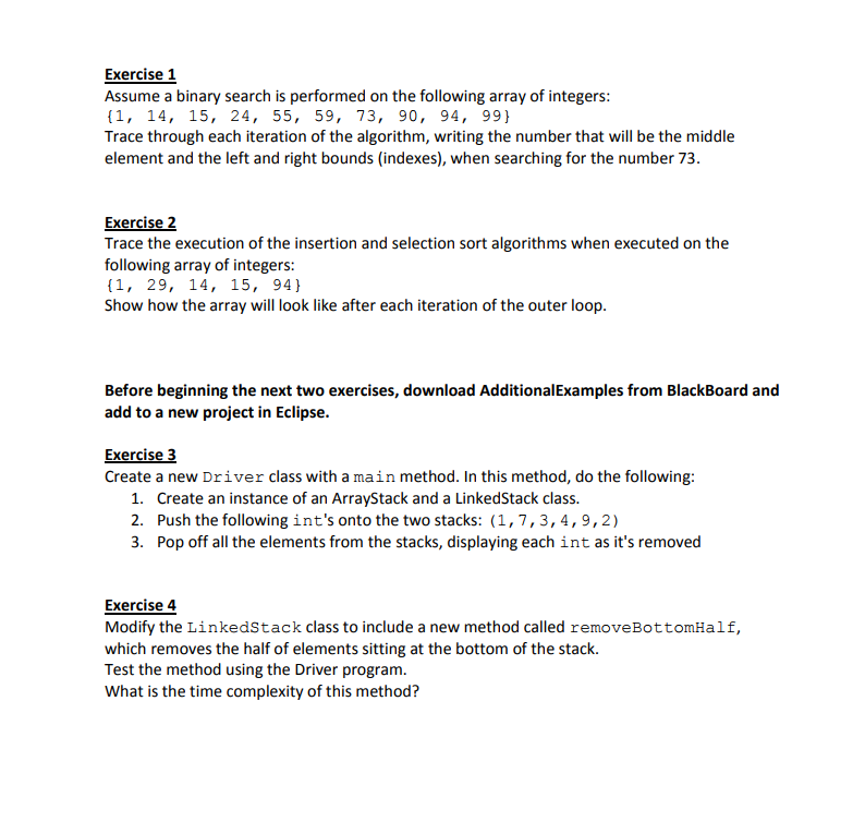 Need some help with java code. #3 CODE Array stack. ublic class