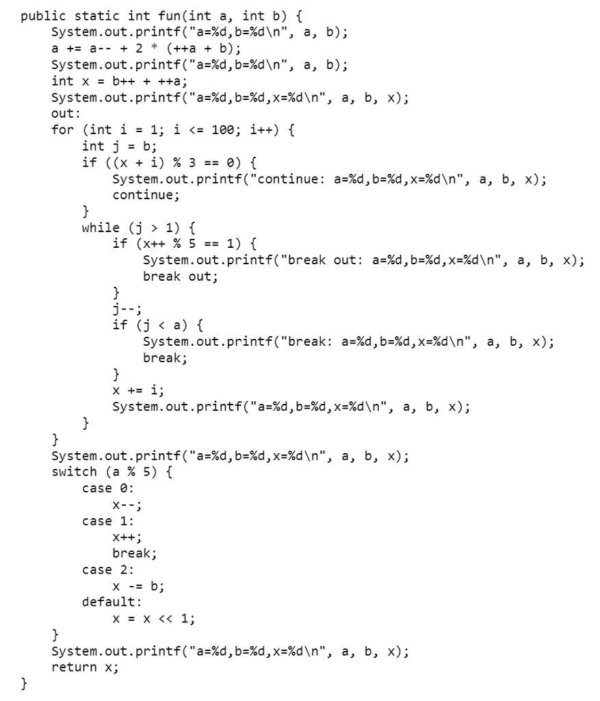 Rewrite the following Java method (in JAVA) in a functionally equivalent way