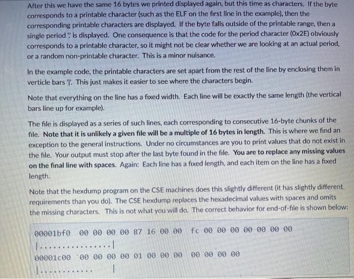 the contents of a file in a human readable form. Not all