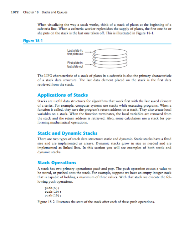 of a unique stack data structure. You will also be required to