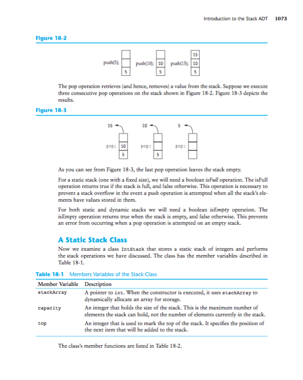 handle all errors in functions using exceptions and monitor all stack operations