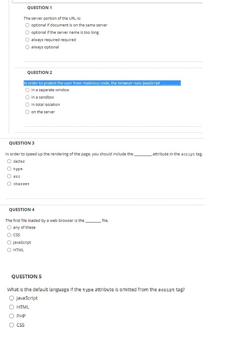 QUESTION 10 When new features are developed for a web browser,