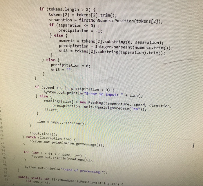 statistics. Add the possibility of an optional fourth token on a line,