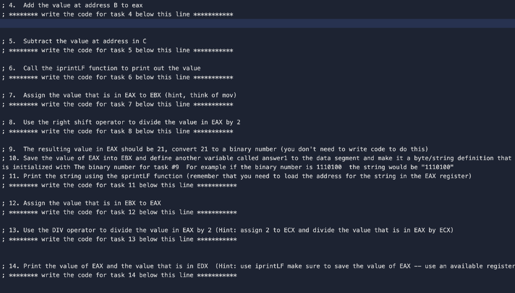  Help me with Assembly language ! C language please help me