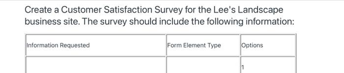  Need help creating this survey. please help as soon as you