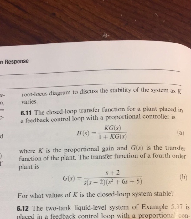 Ki, the integral gain such thal Il system is stable. (b) Use