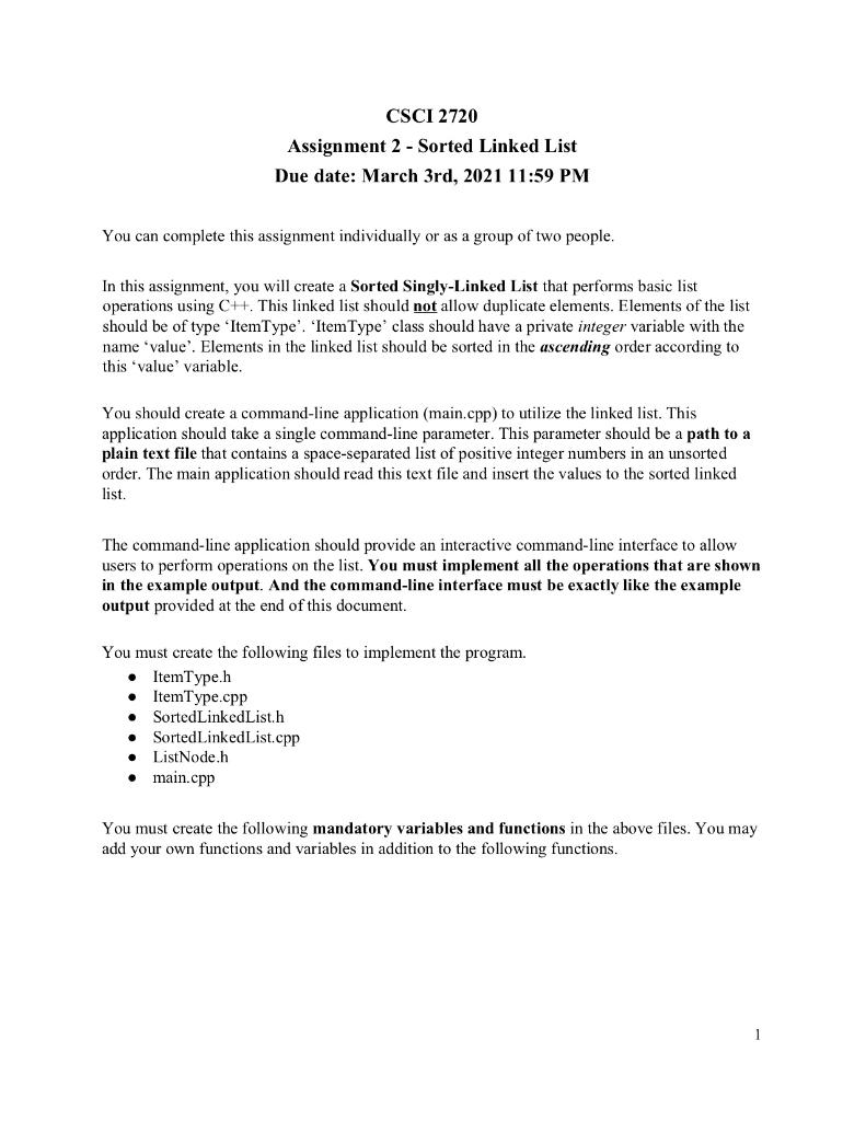 This is all that is provided for the assignment. If this cannot