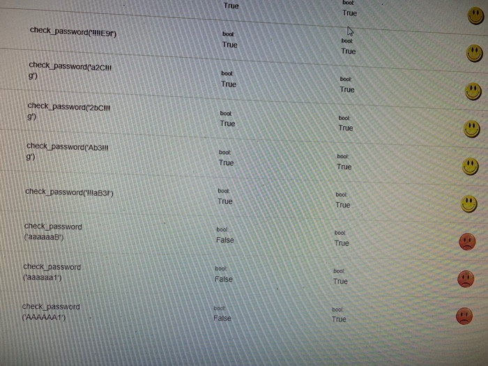ty using b boolean variables in your solution 1 def check password(passwd:
