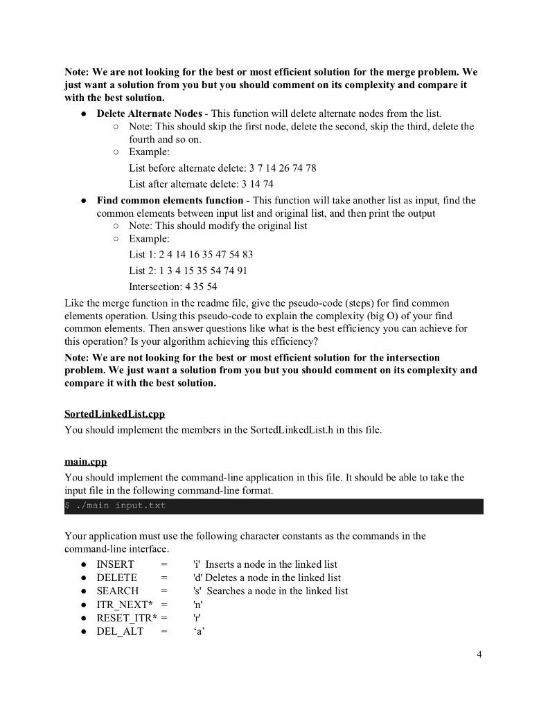Linked List Due date: March 3rd, 2021 11:59 PM You can complete