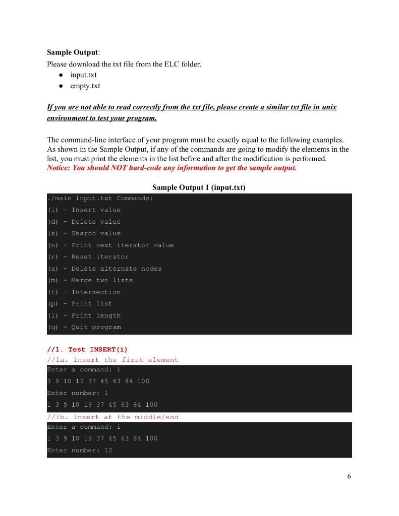 assignment, you will create a Sorted Singly-Linked List that performs basic list