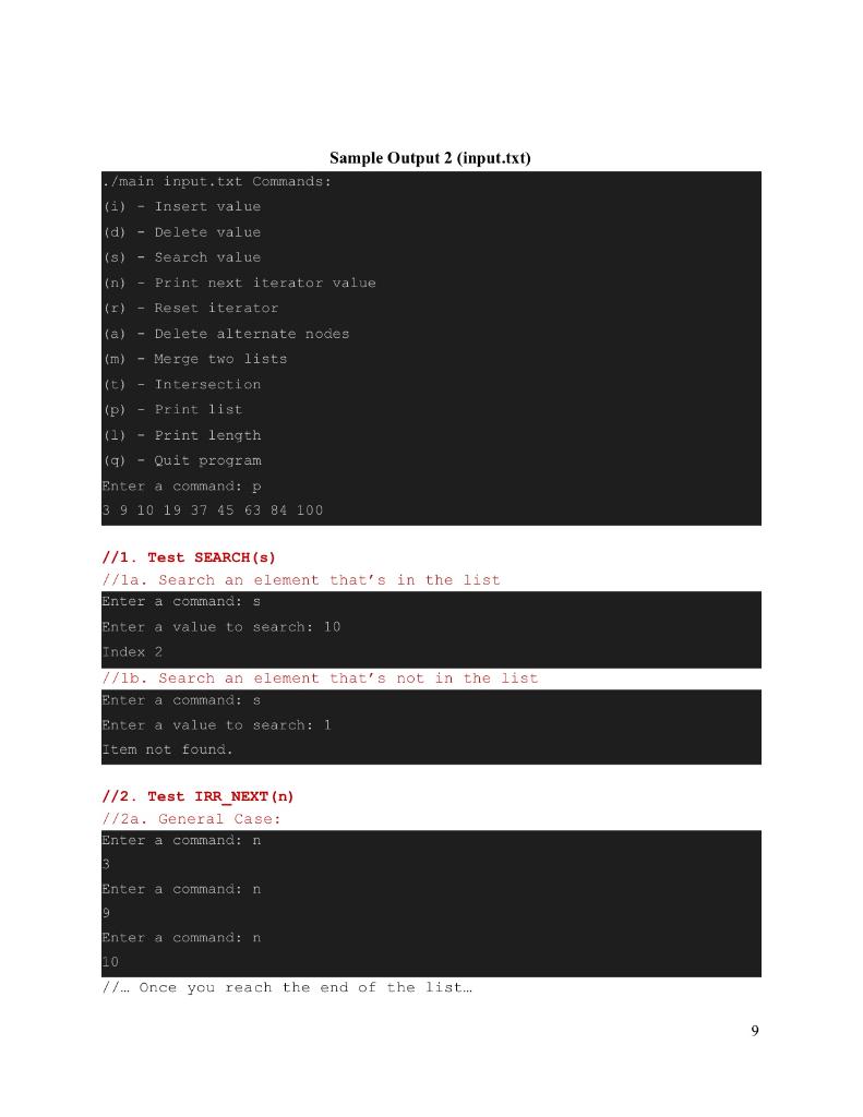 have a private integer variable with the name 'value'. Elements in the